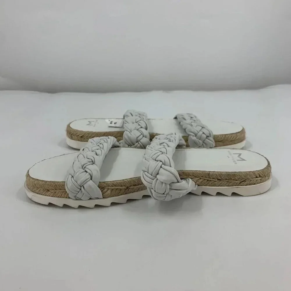 Marc Fisher Women's Jaime Braided Flat Espadrille Slip On Sandal Size‎ 7M NWOB
